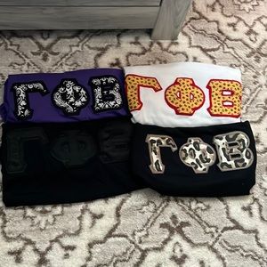 Lot of 4 Gamma Phi Beta hard letters